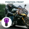 thumbnail image 3 of Unique Bargains 2 Pcs Motorcycle Handlebar End Plug Aluminum Alloy 7/8" 22mm 30mm OD Fashionable Purple, 3 of 6