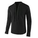 thumbnail image 1 of Camisa medieval vintage con tirantes para hombre: disfraz de príncipe para cosplay, algodón, cuello alto, tallas S-XXL para uso diario/casual, 1 of 3