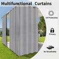 thumbnail image 4 of Rideaux Intérieurs Extérieurs pour Patio \ Panneau de Rideau à Oeillets Bloquant le Soleil pour Intimité, Rideaux Résistants aux Intempéries pour Gazebo, Véranda avant, Pergola, Kaki G x H Panneau, 4 of 8