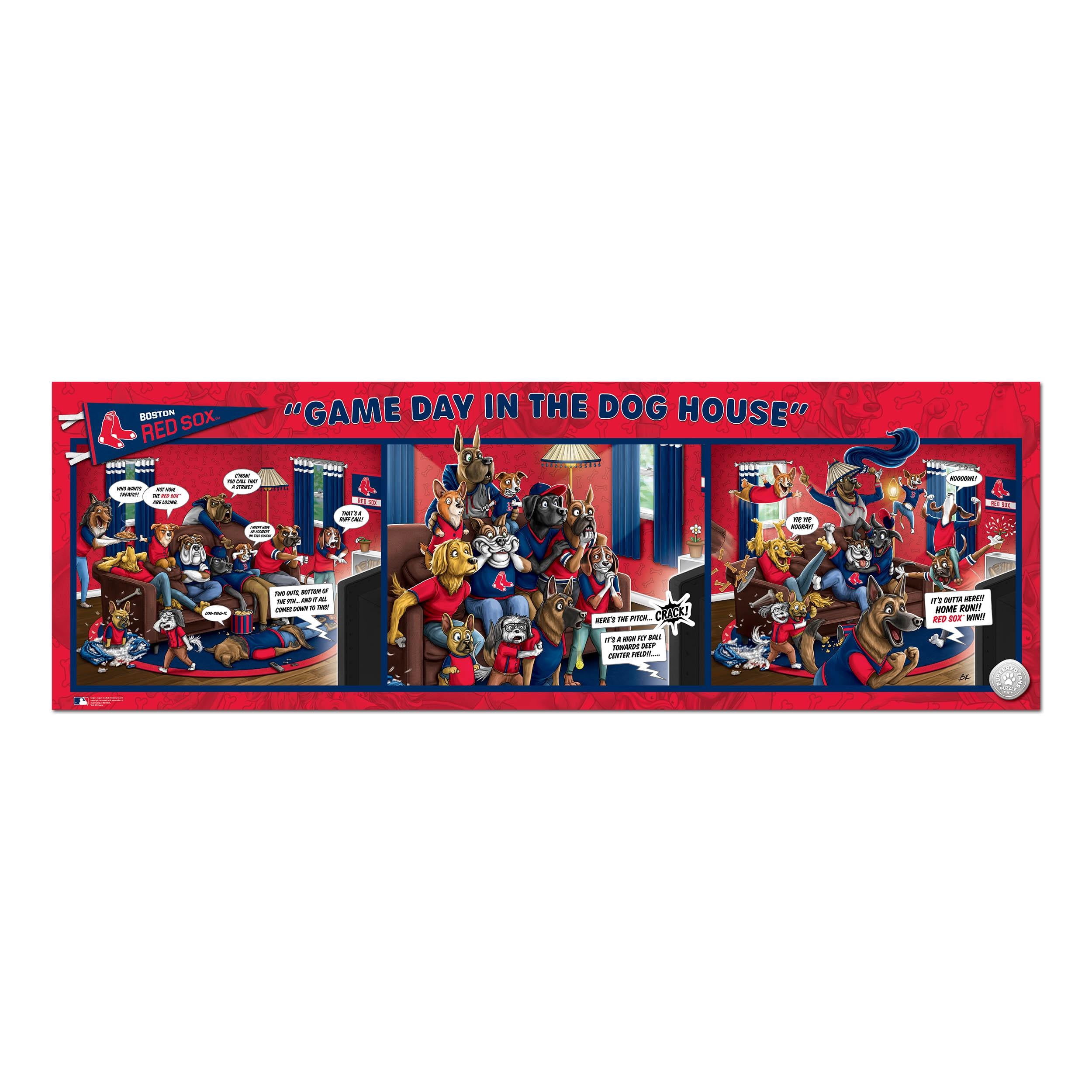 YouTheFan MLB Boston Red Sox Purebred Fans Gameday in the Dog House 1000PC Puzzle