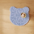thumbnail image 2 of Mainstays Kids Light Purple Bear Bubble Fur Rug, 4' x 4', 2 of 4