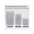 thumbnail image 4 of Juego De Toallas Baño Lana Suave  6 Piezas Gris Belug  Juego De Toallas Baño, 4 of 4