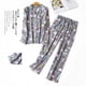 thumbnail image 4 of Conjunto de pijamas de franela de algodón para mujer, ropa de dormir de varios colores, de manga larga, pantalones largos, de talla S-3xl, 4 of 4