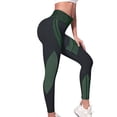 thumbnail image 5 of Celsior Cellulite Leggings Smile Contour Activewear Tights Resistance Band 3D Gym Leggings for Women Workout Yoga Pants No Curling Lift Pants Tummy Shaping Pants Skin-Friendly Blackish Green L, 5 of 9