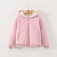 thumbnail image 4 of WOYY Teen Girls Hooded Fleece Quilted Coat Zip Up Thermal Jacket Winter Warm Outerwear, 4 of 8