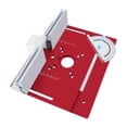 thumbnail image 1 of GROWTH TANK Aluminum Alloy Router Table Insert Plate Wood Milling for Decoration Workers Red, 1 of 9