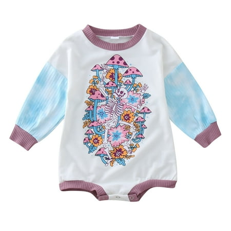 

WZHKSN Toddler Baby Girls Print Bodysuits