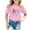 Pink, variant on Hiijoy Big Girls Independence Day T-Shirt Short Sleeve 4Th of July T Shirt, Sizes 1-14