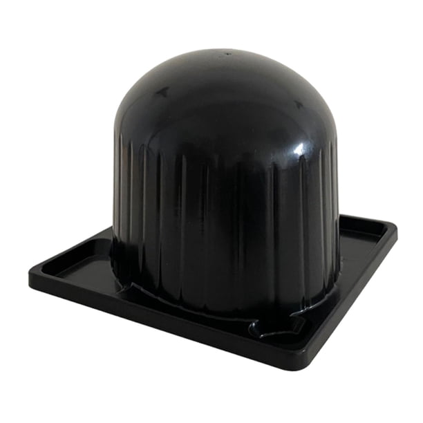 Soporte para cabeza de peluca, resistente, multifuncional, con forma de cúpula, para exhibición de pelucas mojadas y almacenamiento. negro
