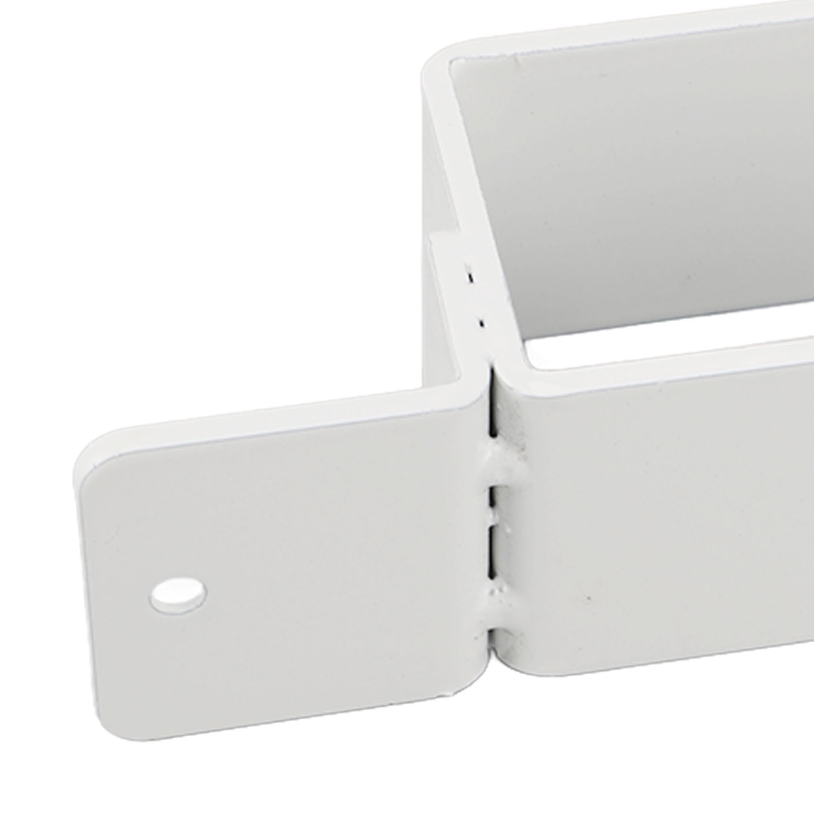 LAZIOEGR 2PCS Door Barricade Brackets Drop Open Bar Holder Carbon Steel U Bracket for 2x4 Boards White