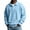 BG33_Light Blue, variant on Dwellite Mens Casual Waffle Polo Shirts Button Collared Shirts Long Sleeve Sweater Fall Winter Solid Color Clothes Army Green M