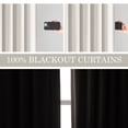 thumbnail image 4 of Jainmy Cream 100% Blackout Velvet Curtains 108 Inches Long for Bedroom Living Room, Luxury Heavy Thick Thermal Insulated Back Tab Window Drapes,2 Panels,52"x108", 4 of 10