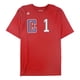 thumbnail image 1 of Adidas Mens Los Angeles Clippers Number 1 Graphic T-Shirt red L, 1 of 2