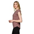 thumbnail image 4 of RBX Active Women's Short Sleeve High Low Soft V-Neck Tee, 4 of 5