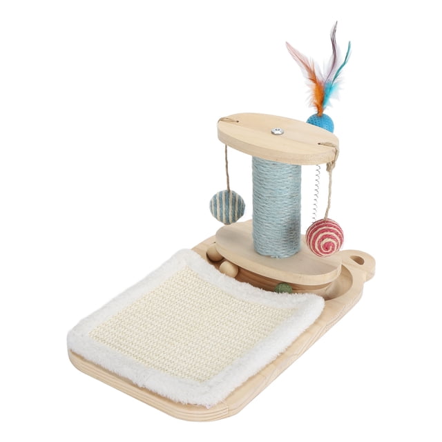 Petit Arbre à Chat Poteau à Gratter, Jouet Interactif Robuste Fiable pour Chatons pour la Maison