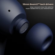 Boult AirBass Z40 True Wireless Earbuds with 60H Playtime, Zen™ ENC Mic, Low Latency Gaming, Type-C Fast Charging, Blue, New, 1 Count, 1 Pack