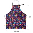 thumbnail image 2 of Kdxio colorful Skull Retro Apron with Pockets Adjustable Kitchen Aprons for Men Women Waterproof Aprons for Cooking,Drawing,Crafting, Baking Household Cleaning, 2 of 5