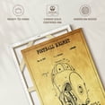 thumbnail image 6 of Elephant Stock Football Helmet Patent Wall Art - Vertical Canvas Wall Art - Living Room Wall Decor - Patent Canvas - Yellow And Black Decor - 26" x 39", 6 of 8