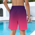 thumbnail image 6 of UQJfacai Boys Swim Trunks Gradient UPF 50+ Quick Dry Swim Shorts with Pockets Beachwear Bathing Suits Swimsuit for Kid 4-15 Years, 6 of 8