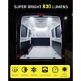 thumbnail image 2 of Lámpara de techo MERTTURM 48 LED 800 LM 12 V para interior de autocaravana (paquete de 2), 2 of 7