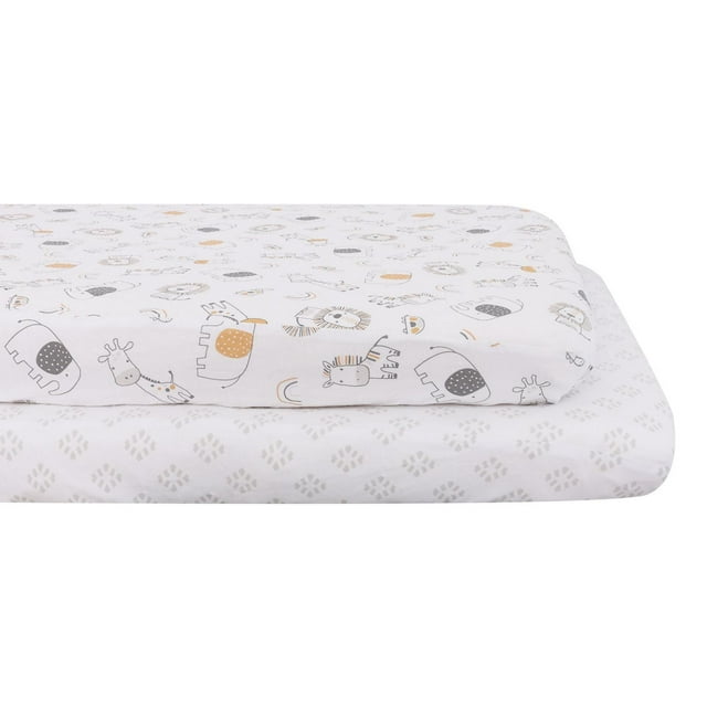 Ensemble de 2 mini-draps-housse de bébé George Baby