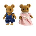 thumbnail image 1 of Simulation Forest Rabbit Family DIY Playset Mini Rabbit Bear Figure Toy Dolls Kids Gifts, 1 of 1