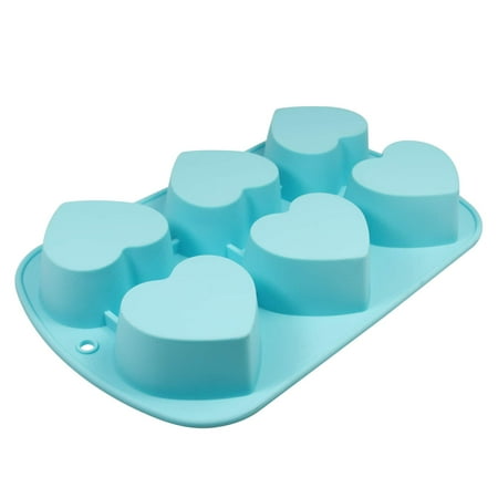 Wilton Mini Silicone Mold-6 Cavity Heart 2.5"X2.5"X1.25"