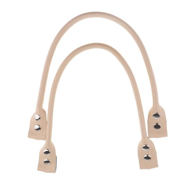 2pc Handle Detachable Handbag Shoulder Bag Holder Beige