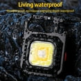 thumbnail image 3 of EIMELI  Mini LED Flashlight  700 Lumens Magnetic COB Flashlights 500mAh USB Rechargeable Keychain Flashlight with 7 Light Modes Folding Bracket Bottle Opener, 3 of 11