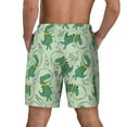 thumbnail image 4 of Goofa Cute Dinosaurs in Space Printed Men's Swim Trunks Board Shorts Quick Dry Mens Swimming Trunks with Compression Liner,Breathable Fit Hawaii Beach Shorts-Medium, 4 of 9