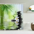 thumbnail image 3 of Beautiful Plant Flowers Zen St Water Printed Fabric Shower Curtains Bathroom Curtain Waterproof Products r, 3 of 6