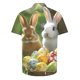 thumbnail image 4 of Camisas Casuales de los Hombres Pascua Impresa Manga Corta con Cuello Botón Arriba, Top de Poliéster de Moda para el Aire Libre Y el Ocio, 4 of 9