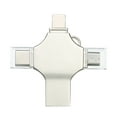 thumbnail image 4 of yeacher Compact 16GB Multi-Port Flash Drive with Type-C, Micro USB, and iOS Compatibility - Zinc Alloy Metal Design for Phones and Computers, 4 of 7