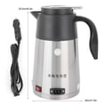 thumbnail image 1 of Peahefy Electric Kettle,Car Heating Mug,1.2L 24V Portable Truck Car Electric Kettle Boiling Coffee Water Heater Heating Cup Mug, 1 of 8