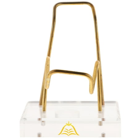 

1pc Simple Acrylic Base with Metal Rack Creative Displaying Base Transparent