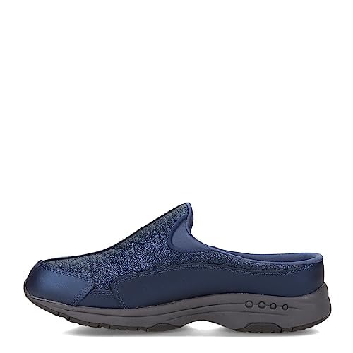 Easy Spirit Womens Traveltime481 Mule, Navy-Glitter, 9 Narrow