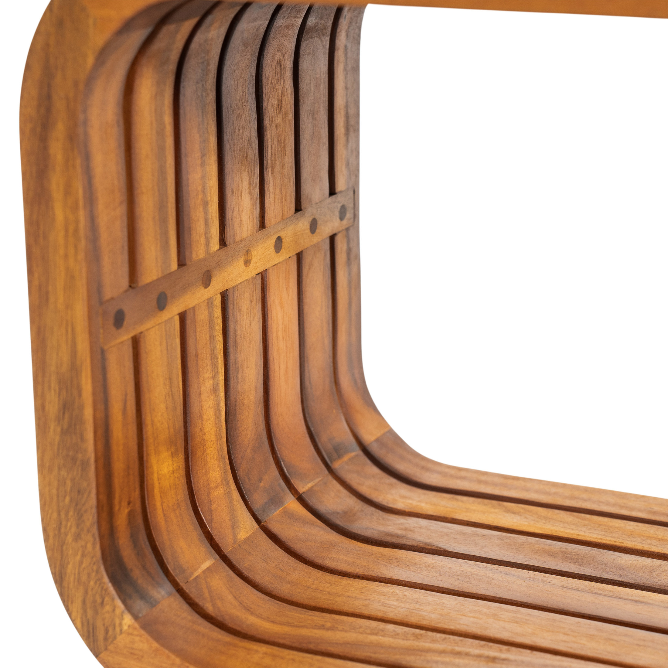 Christopher Knight Home 47.3" Wooden Coffee Table, Modern Outdoor Rectangular Table, Teak, Set of 2