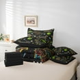 thumbnail image 6 of Manfei Cartoon Dinosaur 7 Pieces Bedding Comforter Set,Universe Planet Full Bedding Set Lightweight,Starry Sky Fitted Sheet Flat Sheet,Breathable Animal Home Decor,Reversible, 6 of 8