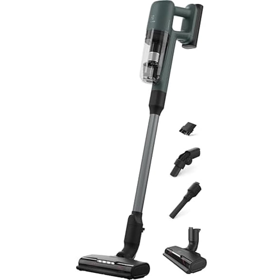 Aspiradora de escoba inalámbrica Electrolux Ultimate700 con boquilla de cerdas PowerPro y alta potencia de succión, 50 minutos de autonomía, 4 modos de potencia, color verde océano