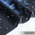 thumbnail image 5 of Misty Forest Shower Curtain 72x84 Mountain Shower Curtain Navy Blue Extra Long Shower Curtain 84 Length Water Repellent Spa Like Waffle Shower Curtain, Blue, 5 of 6