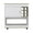 Multi-color, variant on DEPOT E-SHOP Lotus Bar Cart-Six Bottle Cubbies, One Cabinet, Countertop, Lower Panel, Four Casters-White/Light Oak, For Livingroom