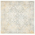 thumbnail image 2 of SAFAVIEH Evoke Varden Bordered Area Rug, Ivory/Gray, 5'3" x 5'3" Square, 2 of 7