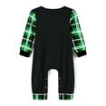 thumbnail image 4 of Elippeo Christmas Pajamas for Family Funny Elf Stole Tree Print Long Sleeve Tops + Trousers Set Holiday Nightwear, 4 of 5
