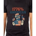 thumbnail image 4 of Fourth of July Men's T-Shirt 1776% American Patriotic Summer Novelty Funny Short-Sleeve Graphic Print Tee, 4 of 5