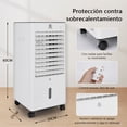 thumbnail image 2 of Calefactor Eléctrico CM-TOP para hogar climatizador Control remoto 4 en 1 Refrigeración y Calefacción Sistema silencioso Blanco, 2 of 5