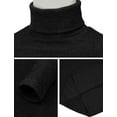 thumbnail image 4 of H2H Mens Slim Fit Turtleneck Pullover Rib Fabric Sweaters Basic Tops Knitted Thermal BLACK US L/ASIA XL (CMOSWL072), 4 of 6