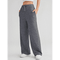 thumbnail image 2 of Womens High Waisted Baggy Sweatpants Dark Gray S, 2 of 4