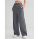 thumbnail image 2 of Pantalones Deportivos Holgados de Cintura Alta para Mujer, Gris Oscuro, Talla S, 2 of 4