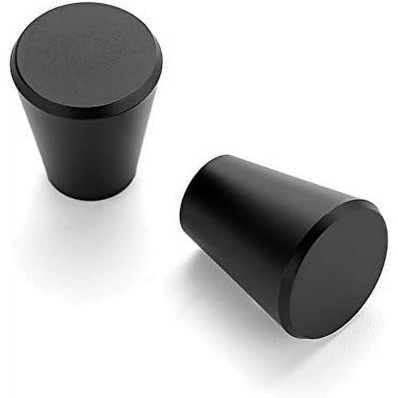 5 Pack 3/4 inch Kitchen Cabinet Knobs Drawer Knobs Dresser Knobs Matte Black Knobs Drawer Pulls Door Knobs Dresser Drawer Handles Knobs for Dresser Drawers Black 5 Black 5