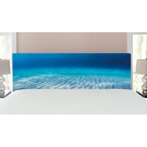 Ocean Headboard, Underwater Shot of an Infinite Sandy Sea Bottom with ...